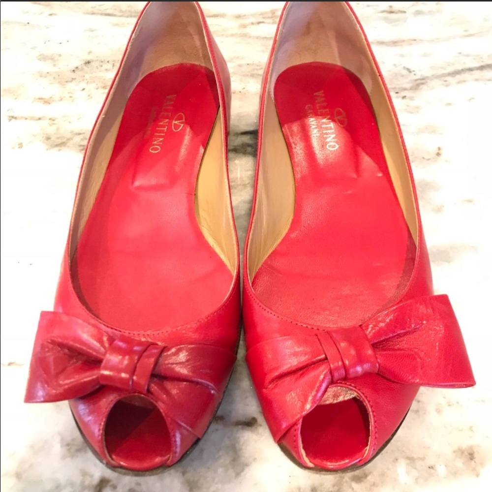 Authentic Red Valentino Peep Toe Shoes